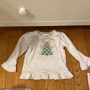 Charlotte Monogrammed Christmas Tree Shirt - 2T
